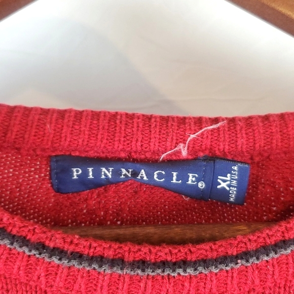 Vintage Pinnacle Golf Embroidered Red Sweater - Picture 3 of 5